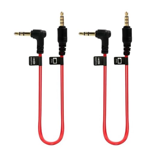 Yewseas Cable de Conexión TRS a TRRS de 3,5 mm, Cavo Spiralado Estirable, Conectores Angulados y Contactos Baño Oro, Compatible con Micrófonos y Dispositivos Móviles