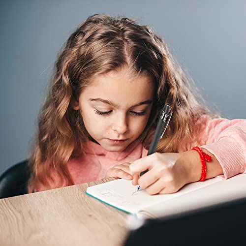 Cobee® Ballpoint Pen With Stylus Tip, 6 Pieces Retractable Ballpoint Pens, 1.0 Mm Black Ink Soft Touch Responsive Click Metal Pens, 2 In 1 Stylus For Touch Screens, School Office Gift Supplies(Black) #TOP5