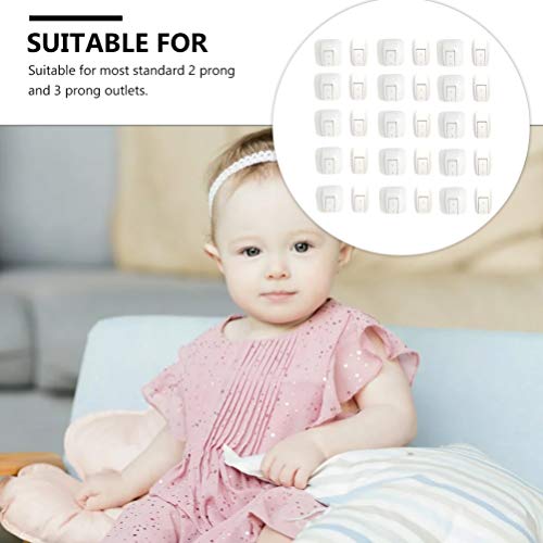 NUOBESTY Tomada 30Pcs Cobre O Plugue Ã  Prova de BebÃª Cobre a Tomada de SeguranÃ§a Infantil Cobre P