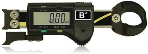 B-Squared NMSG2-LR Non Marring Step Gauge, Digital Display, Measuring Range -5mm to +16.5mm / -0.197in to 0.649in, Resolution 0.01mm / 0.0005in, Accuracy +-0.02mm / 0.001in