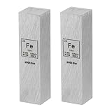 PATIKIL 2 Stück Eisenwürfel 0.5x0.5x2 Fe Dichtestab Hochdichte Elementstange Einzigartiger Metallwürfel Periodensystem Der Elemente Sammlungen Labor Experiment Lehrer Wissenschaftlicher