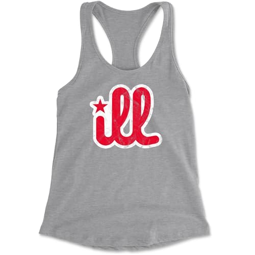 Racerback Ill Vintage Its A Philadelphia Philly Thing Large Heather Grey Ladies Tank Top