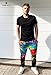 UNIFACO Men Women Causal Splatter Active Jogging Pants Baggy Elastic Sweatpants Black L