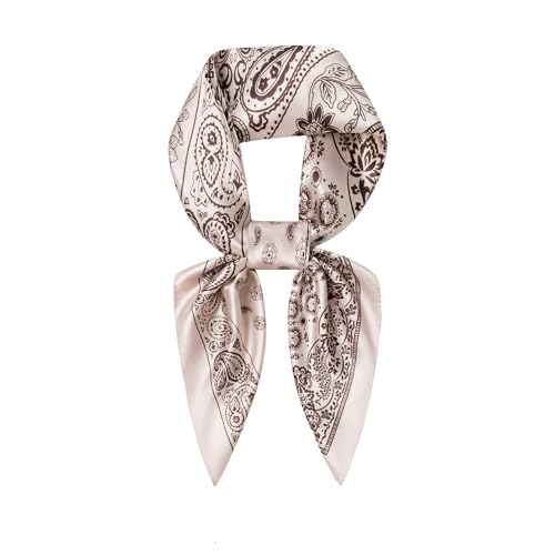 Image of 35 inch Men's Silk Cowboy Scarf - Oversized Western Bandana Neckwear, Large Square Scarf with Gift Packaging