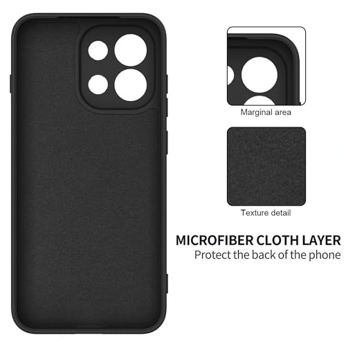 Image of FIRST MART Matte Silicone Back Cover for OnePlus 13s - Black