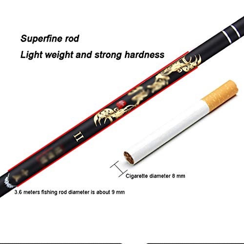 YZERTLH Angelrute Ultrafeine Angelrute Hand Rod Ultra-Light Ultra-Harte Carbon-Angelrute mit bequemem Kürbis-förmigen… – Bild 4