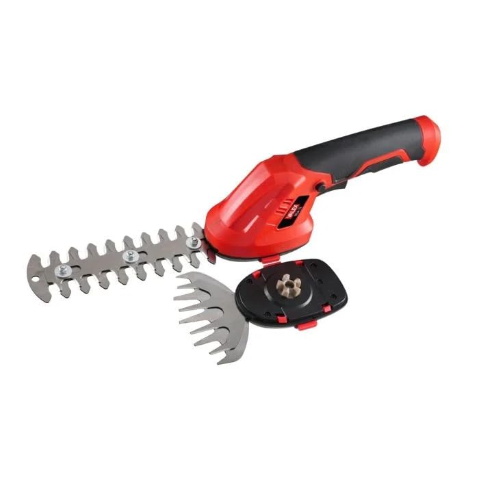 Valex Forbici a batteria per erba e siepi Rosso/Nero 7,2V leggere