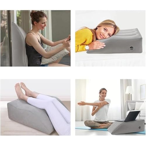 Coussin surélevé jambe gonflable avec support de genou ergonomique - 6