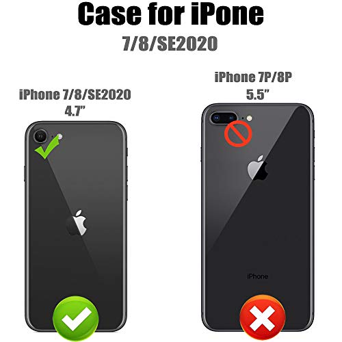 MMHUO for iPhone 7/8/SE 2020/SE 2022 Case with Card Holder,Flower Magnetic Back Flip Case for iPhone 7/8/SE 2020 Wallet Case Women,Protective Case Phone Case for iPhone 7/8/SE 2020/SE 2022,Rose Gold - Image 3