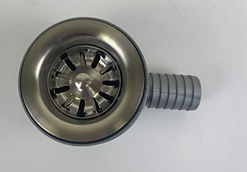 Desagüe codo perfil bajo con colador removible y tapón miniatura 5