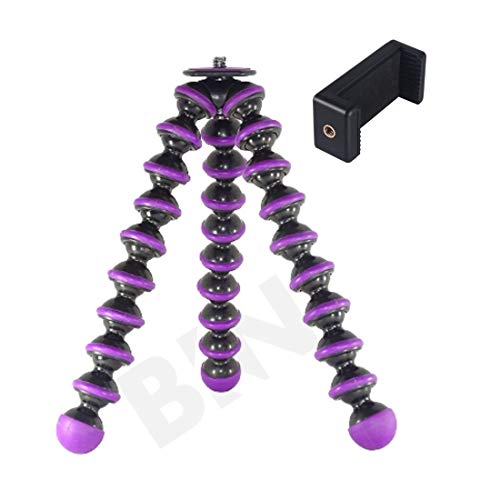 BKN® Ultra Flexible Gorilla Tripod for Mobiles, DSLR & Action Cameras with Mobile Monopod Holder – 13.5 Inch with Holder…