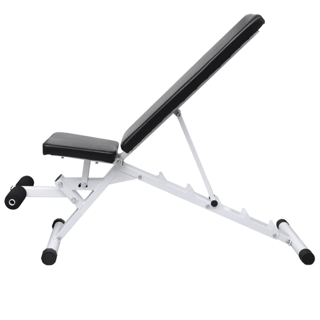 vidaXL Banco Musculación Barras Mancuernas 30,5kg Pesa Ejercicio Entrenamiento