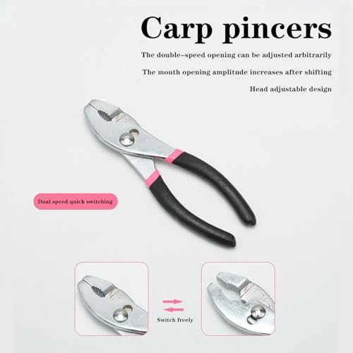 39 Pcs All Purpose Basic Household Pink Tool Kit for Women - image 8