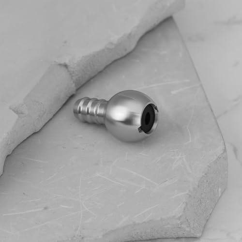 eMagTech 2 Stück 7 mm SUS304 Edelstahl PA-Schaum-Sieb Saugperle Strohhalm Kugel für Schaumkrüge Hochdruckfilter