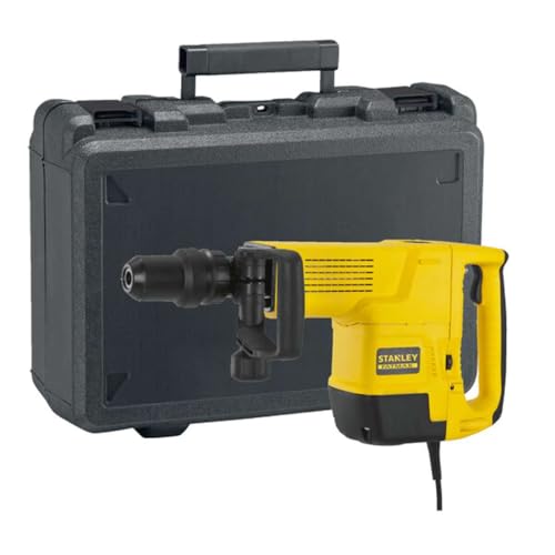 STANLEY FATMAX Martillo Demoledor SDS-MAX 10Kg 1.600W, Energía de Impacto 5-15J, Control de Velocidad, Empuñadura Engomada, Incluye Maletín - SFMEH230K-QS