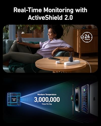 Anker Prime 67W USB C Charger, Anker GaN Wall Charger, 3-Port Compact Fast PPS Charger, For MacBook Pro/Air, Pixelbook, iPad Pro, iPhone 17/16/Pro, Galaxy S23/S22, Note20, Pixel, Apple Watch, and More image 5