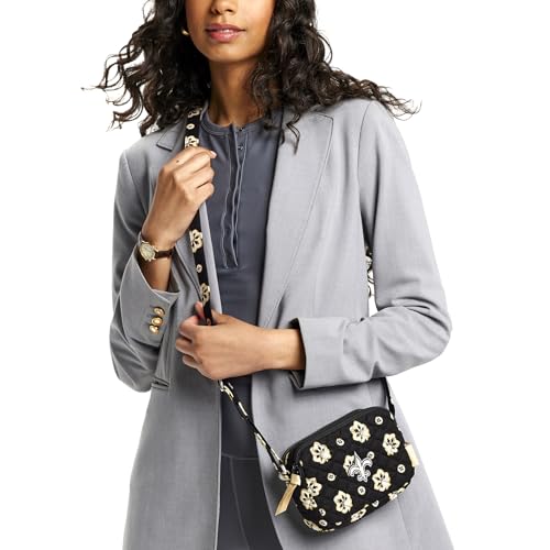 Image of Vera Bradley womens Cotton Small Stadium Crossbody Bag