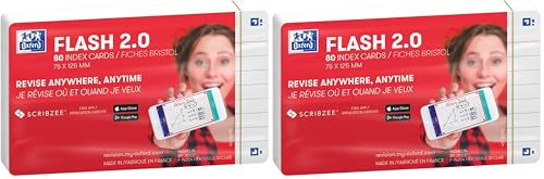 Fichas Oxford Flash 2.0 blancas: el mejor pack de 2 tarjetas de memoria para estudiantes