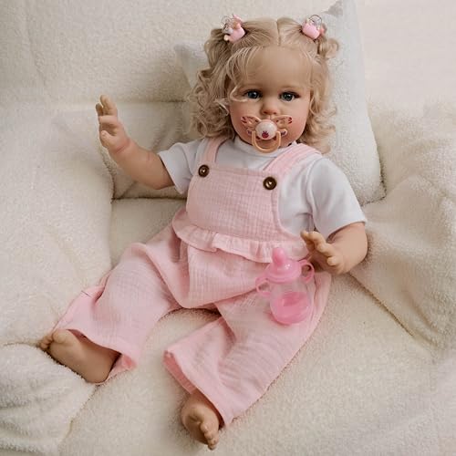 Muñeca Reborn Realista Ellie 24 Pulgadas Cuerpo de Tela miniatura 3