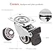 DESON 4 Piezas Ruedas para Muebles de 25 mm, Ruedas Giratoria Silenciosa...