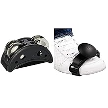 Product 1: Meinl Percussion Compact Foot Tambourine Product 1: Stainless steel jingles. Product 1: Ergonomic design / MDF (medium-density fibreboard) body. Product 1: Easy to attach. Product 2: Cutting shaker sound Product 2: Fits onto any foot or sh...