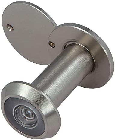 Spioncino Porta A 180 Gradi - Lente Angolare Per Porte Spesse 35-60mm, Finitura Nichel