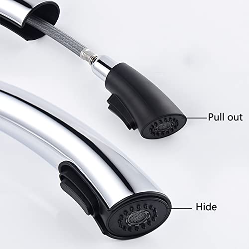 Robinets de cuisine extractibles laiton pour laver les grands plats facilement - 6