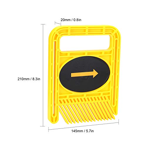 Conjunto de tábuas Loc Double Feather para carpintaria Slot de medidor de esquadria Trilha T Mesa de