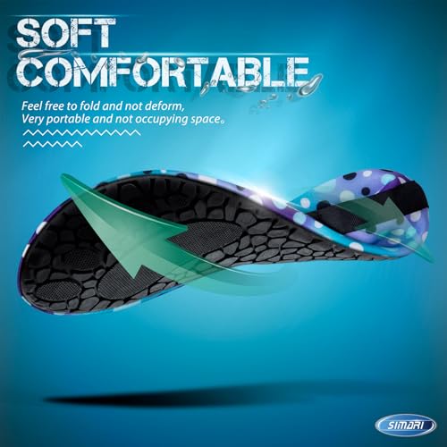 Image of SIMARI Water Shoes for Women Men Swim Aqua Socks Beach Pool Essentials Barefoot Surf River Boat Kayak Sea Yoga Sand Exercise Sport Accessories Breathable Quick-Dry Adult Youth Kid Size SWS001