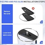 Zorplex Pionowa podstawa do konsoli PS5 i PS5 PRO, metalowy pionowy spód, antypoślizgowa podstawa, Pionowy stojak kompatybilny z Playstation 5 (Discs i Digital)