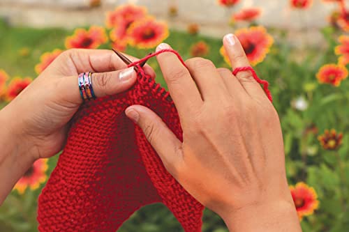 Bague compte-rangs Knitter's Pride Rainbow outil tricot crochet taille 8