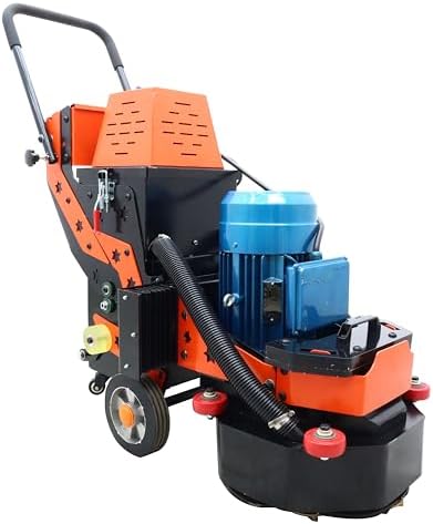 TECHTONGDA Electric Concrete Floor Grinding Polishing Machine Sander Buffer Epoxy Floor with Magnetic Discs 16inch Grinding Width 220V