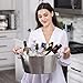 BREKX Double-Walled Insulated Steel Ice Bucket with 4 Champagne Flutes Combo Set - Champagne Ice Bucket for Parties, Wedding Gifts for the Couple, Mimosa Bar Supplies