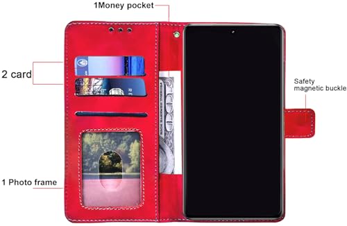 Image of Excelsior Flip Cover for Oneplus 15 | Premium PU Leather | 360 Degree Protection | Durable (Red)