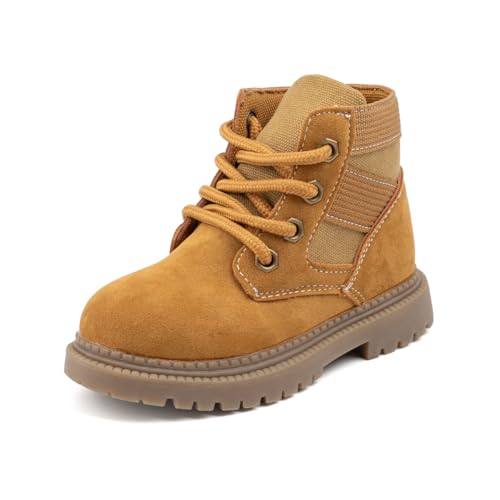 KIDSUN Toddler Boys Girls Boots Kids Work Boots Winter Snow Boots Lace Up Hiking Outdoor Boots (Toddler/little Kid)