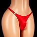 Men's Sissy Panties Femboy Thong Underwear Jockstrap Lingerie for Cross-dressers (US, Alpha, One Size, Regular, Regular, Red)