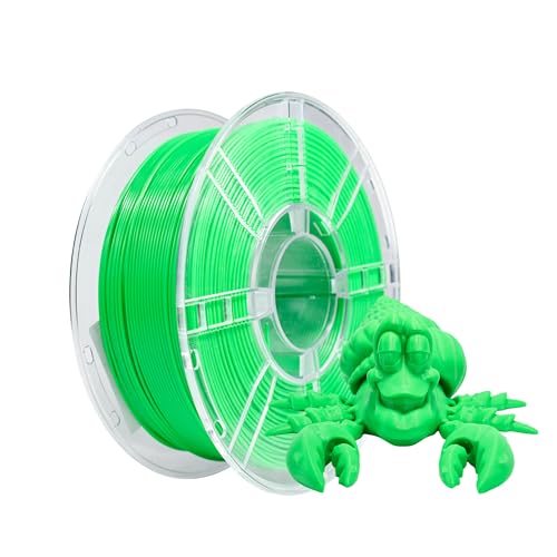 iBOSS PETG filamento 1,75 mm, bobina de 1 kg (2,2 lbs), impresora 3D filamento PETG, precisión dimensional +/- 0,02 mm, filamento de impresión 3D para impresora 3D, verde césped