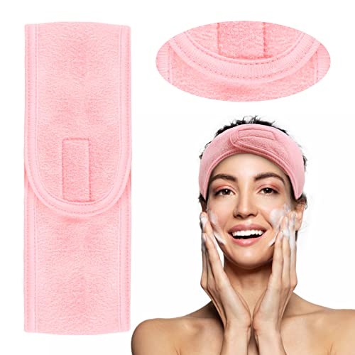 Boobeen Bandeau Maquillage Spa Serviette Bandeau - Bandeau réglable Wash Face avec femmes pour douche bain sport yoga Cover