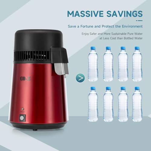 image for CO-Z Water Distiller, Stainless Steel Distilling Pure Water Machine fo