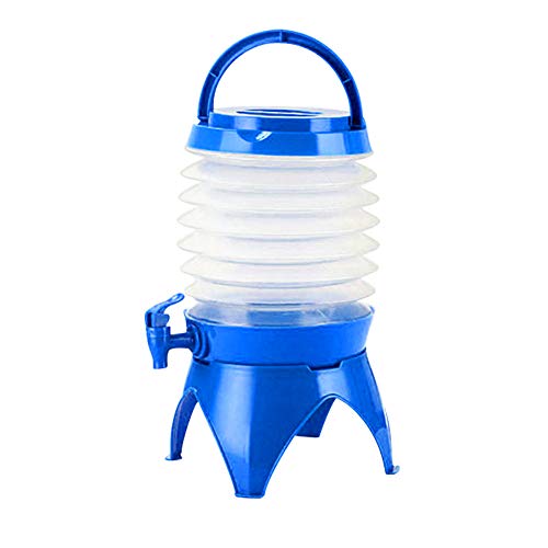 ROKF Collapsible Water Container, 5.5L Water Carrier Camping Collapsible with Tap and Stand, Water Storage for Camping Hiking Outdoor Car Equipment Buckets(Blue)