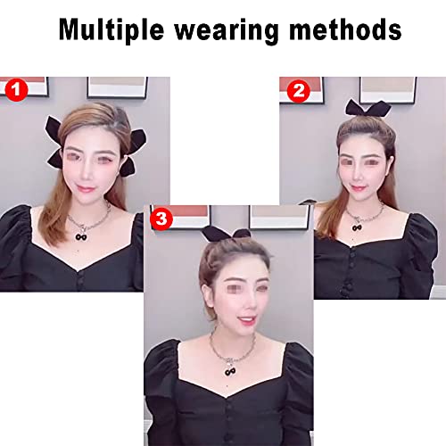 2 fermagli per capelli con fiocco in velluto tinta...