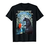 18PRIN00248A-003 Disney Pixar Brave Merida And Bear Profile Portrait Maglietta, Uomo, Nero, XL