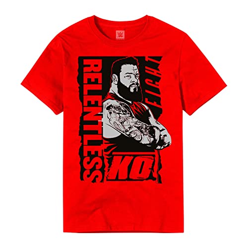 WWE Kevin Owens Relentless T-Shirt Red Large