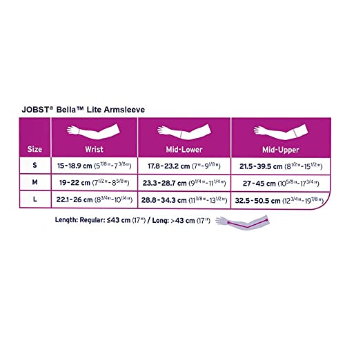 Image of JOBST Bella Lite Compression Sleeves, 20-30 mmHg, Armsleeve