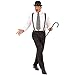 Produktbild NET TOYS Spazierstock Charlie Chaplin Stock schwarz Gehstock als Kostüm Zubehör Krückstock Wanderstock Accessoire