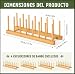 Dexpally Lote de 4 Soportes para Platos de Madera Imagen de Dexpally Lote de 4 Soportes para Platos de Madera