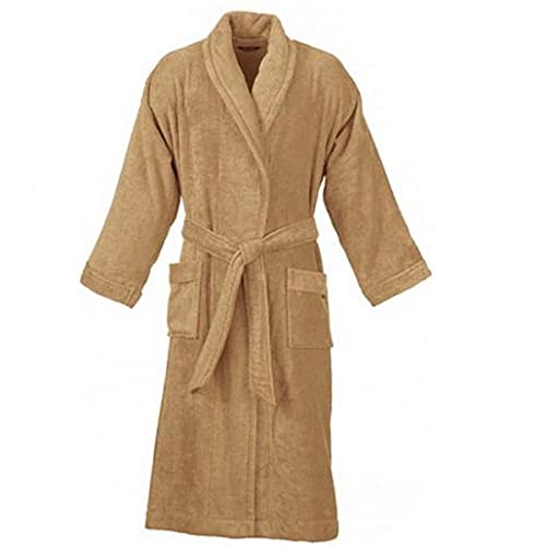 JBG Home Store - Double Sided Terry Premium Shawl Collar Higher Absorbency Unisex Bathrobe -100% Pure Cotton-Pack of 1