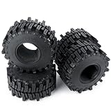 COMODO RC Crawler Tires 1.9 Pulgadas 2.2-Inch Rubber Replación Set Compatible con 1/10 Modelos de Escala(Couleur: 2.2inch)