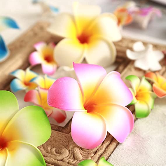 Hawaiian Beach Cake Toppers Set - Plumeria Flowers, Starfish, Seashells For Tropical Luau Party Decor - View #5