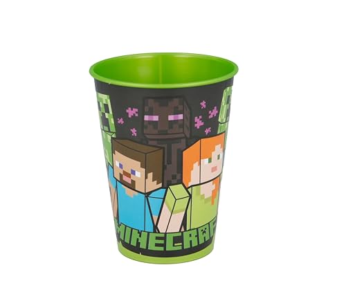 GOBELET RÉUTILISABLE pour Enfants en Plastique sans BPA 260 ML | Minecraft
